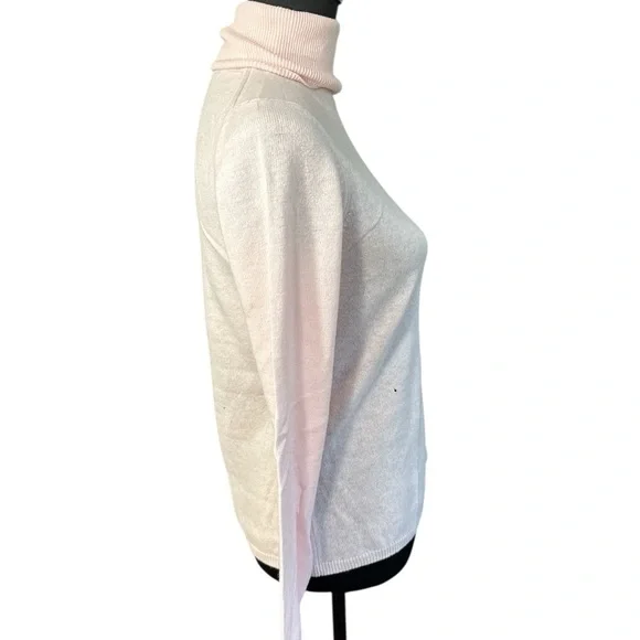 Madison Cashmere Pink Turtleneck Sweater 100% Cashmere Size M READ - Picture 5 of 9